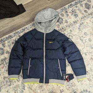 Reebok Size L/G (14/16) Blue Boys Winter Jacket  Brand New